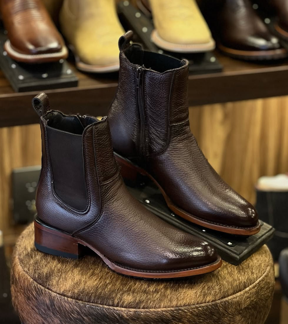 2025 Original Men's Deerskin Lucchese Cowboy Boots