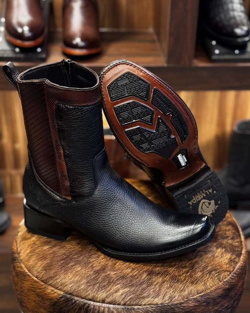 2024 New Gala Series Deerskin Zipper Cowboy Boots