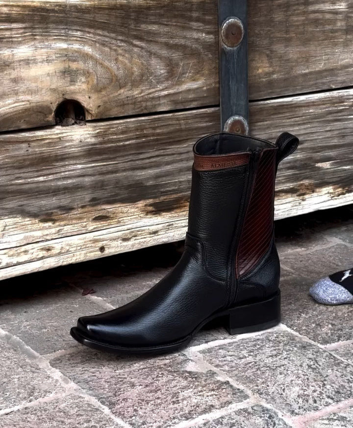 2024 New Gala Series Deerskin Zipper Cowboy Boots