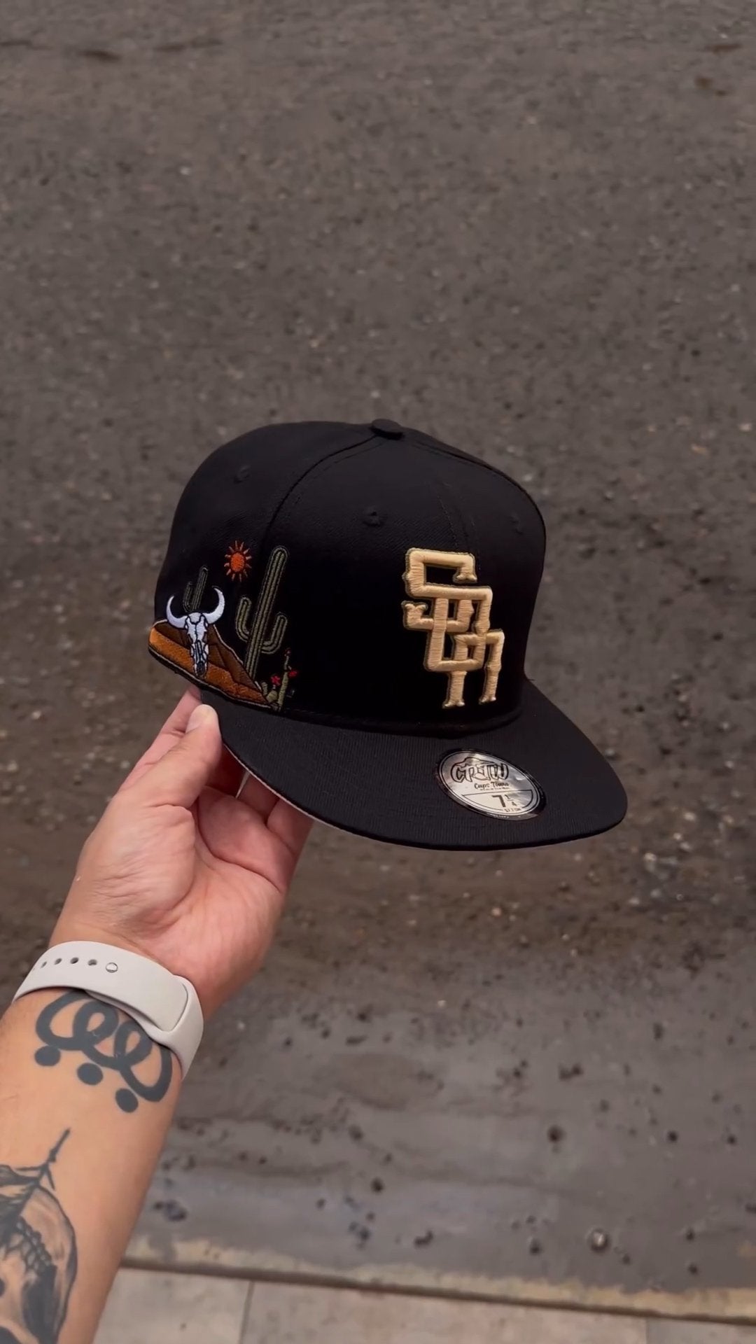 Warriors Desert Embroidered Baseball Cap