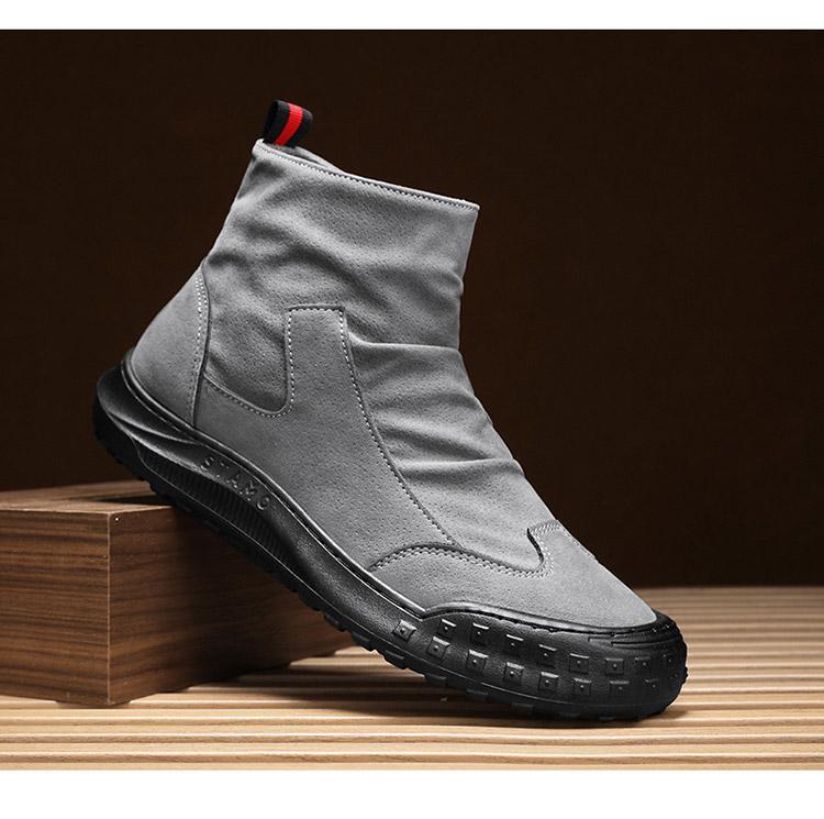 Men's fleece waterproof anti-slip casual work boots