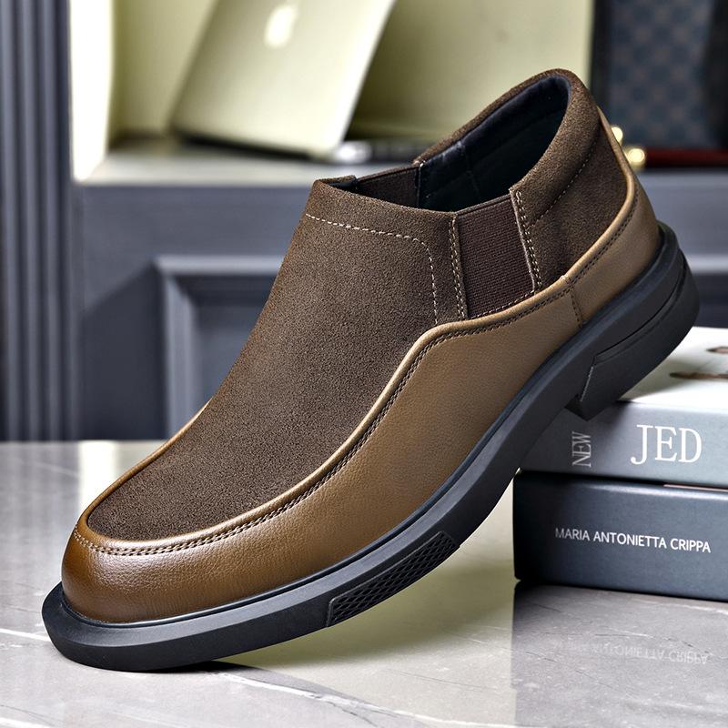 Men's suede calf leather casual loafers