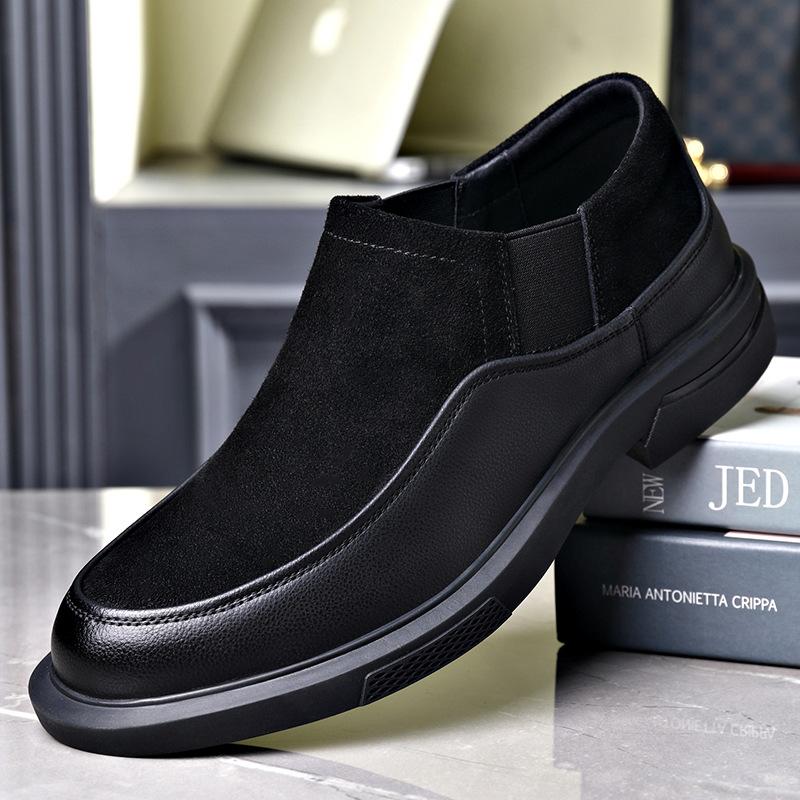 Men's suede calf leather casual loafers