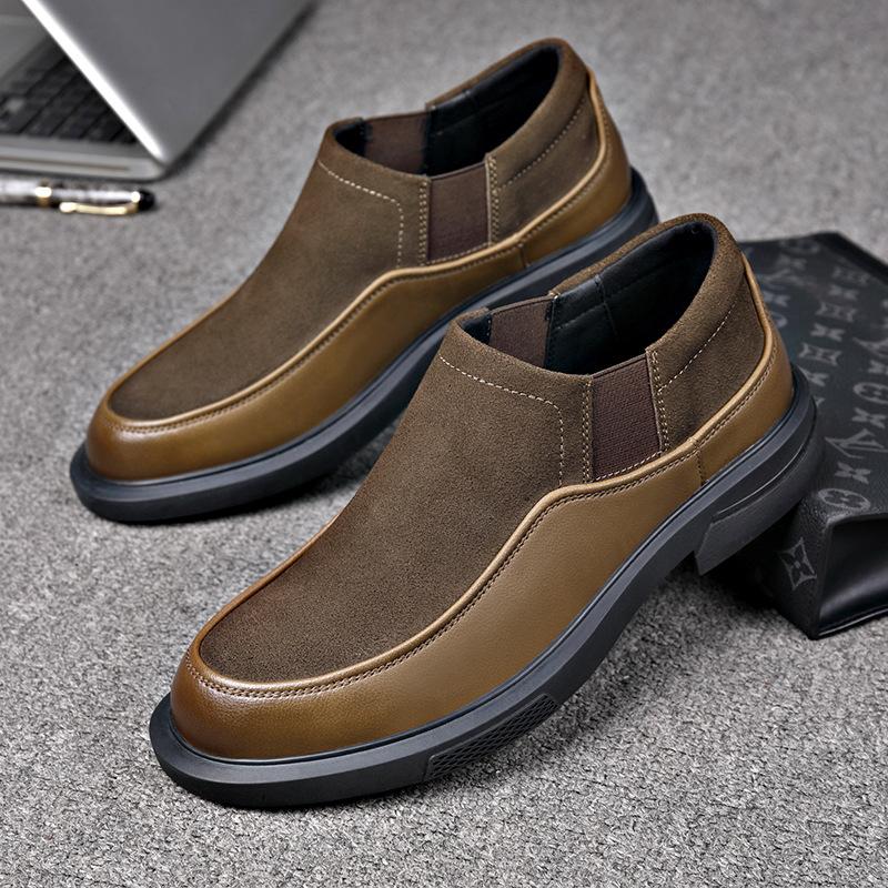 Men's suede calf leather casual loafers