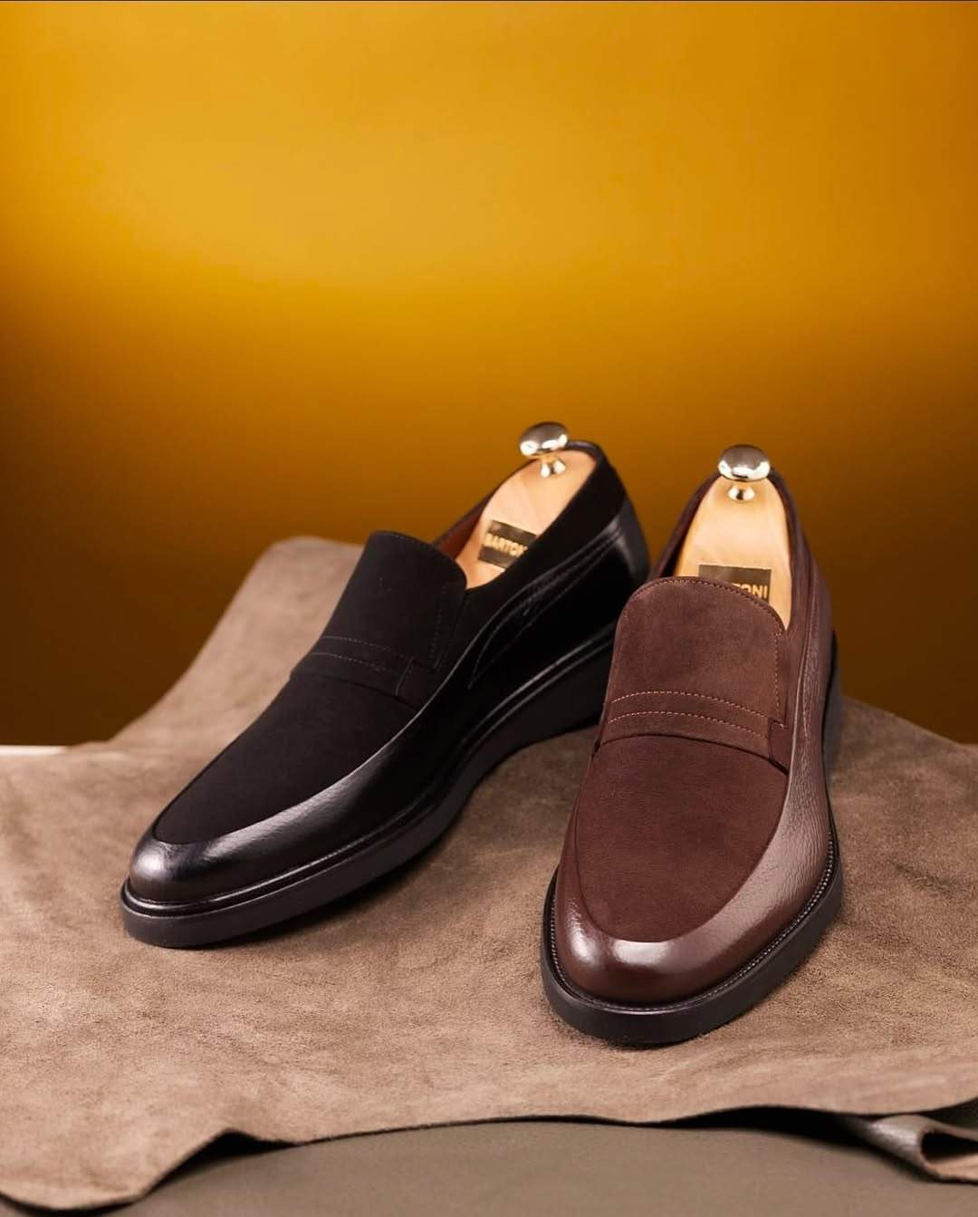 Men's suede calfskin loafers