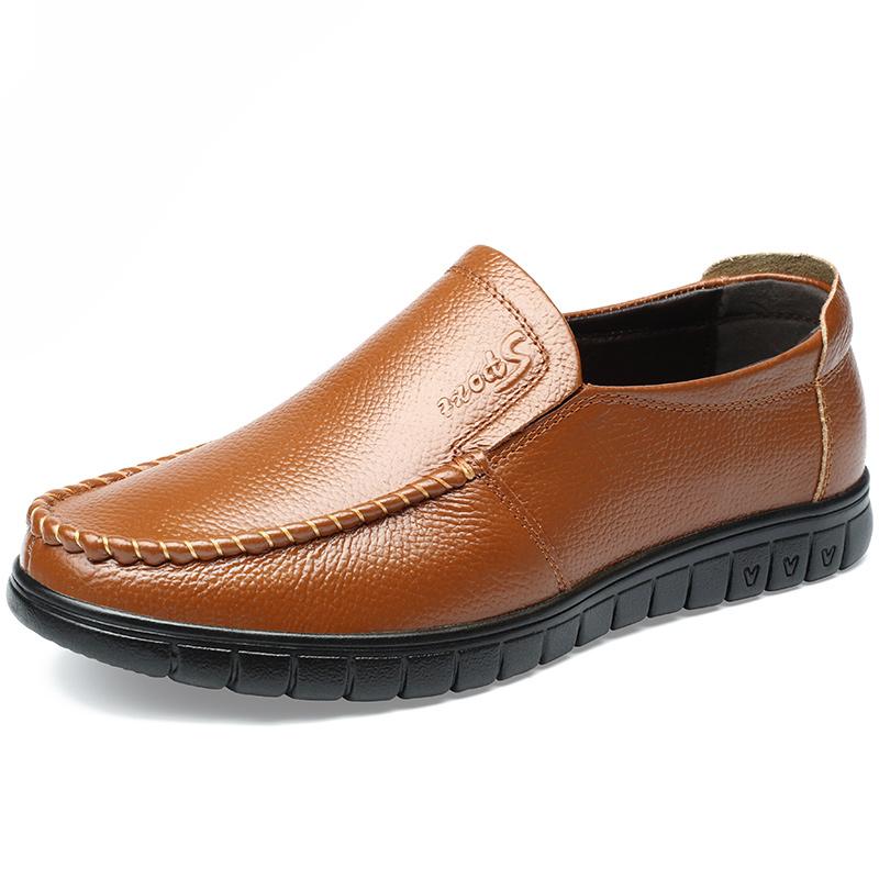 Italian business slip-on casual leather shoes