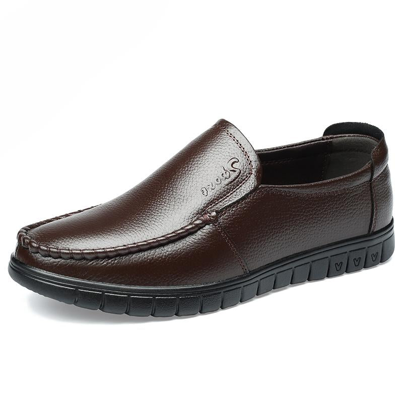 Italian business slip-on casual leather shoes