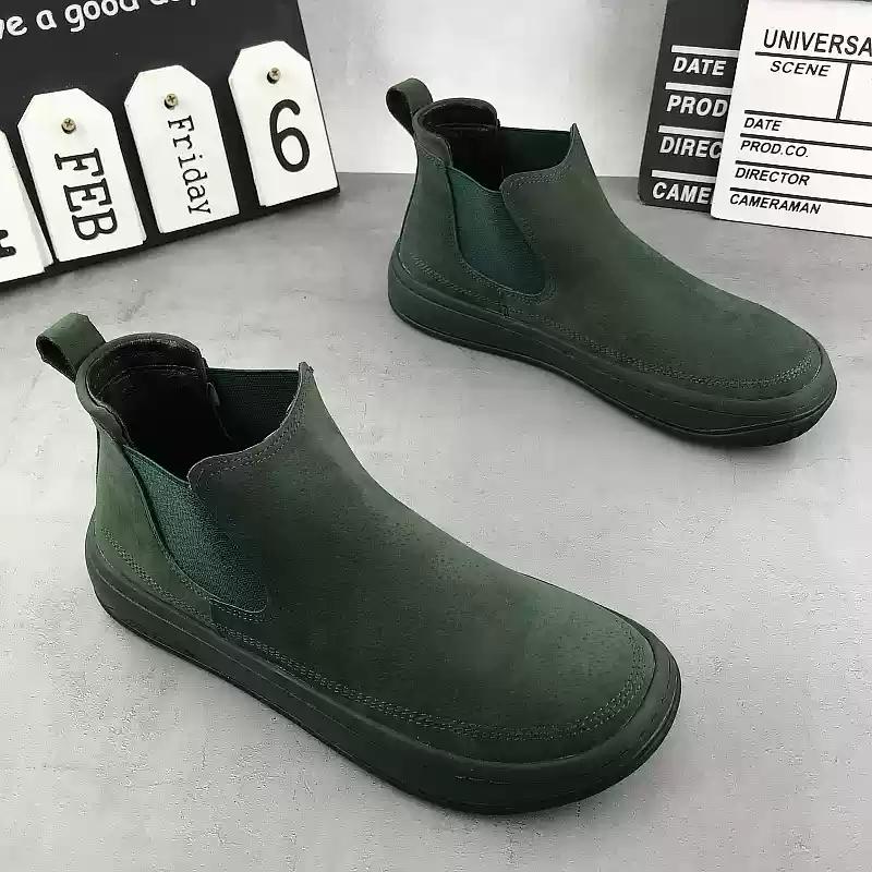 2024 Suede Slip-On Platform Boots