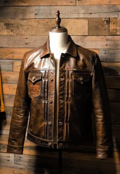 Men's Cowhide Vintage Motorcycle Jacket