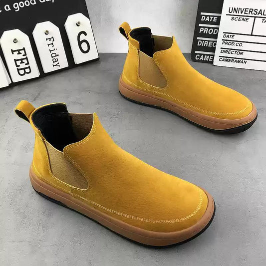 2024 Suede Slip-On Platform Boots